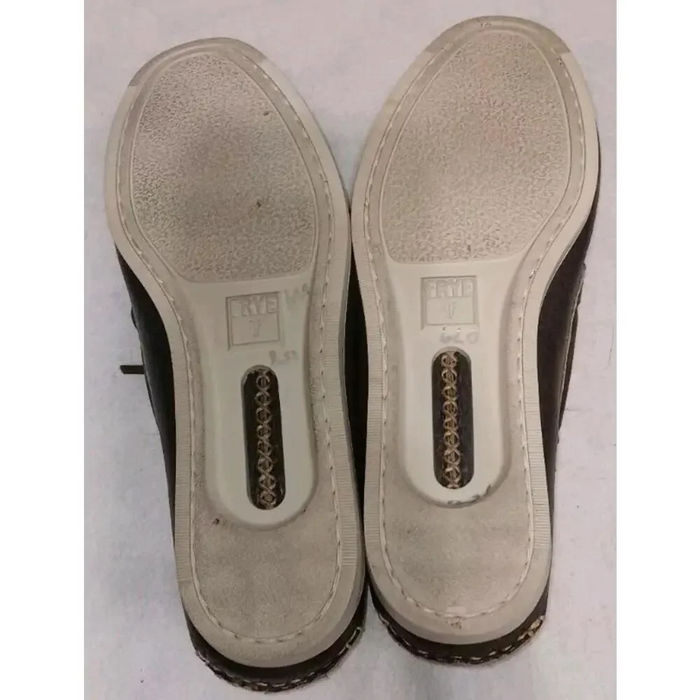 Frye Sully Boat Leather Loafers Mens Size 11.5 Bluesish Grey Gray Color